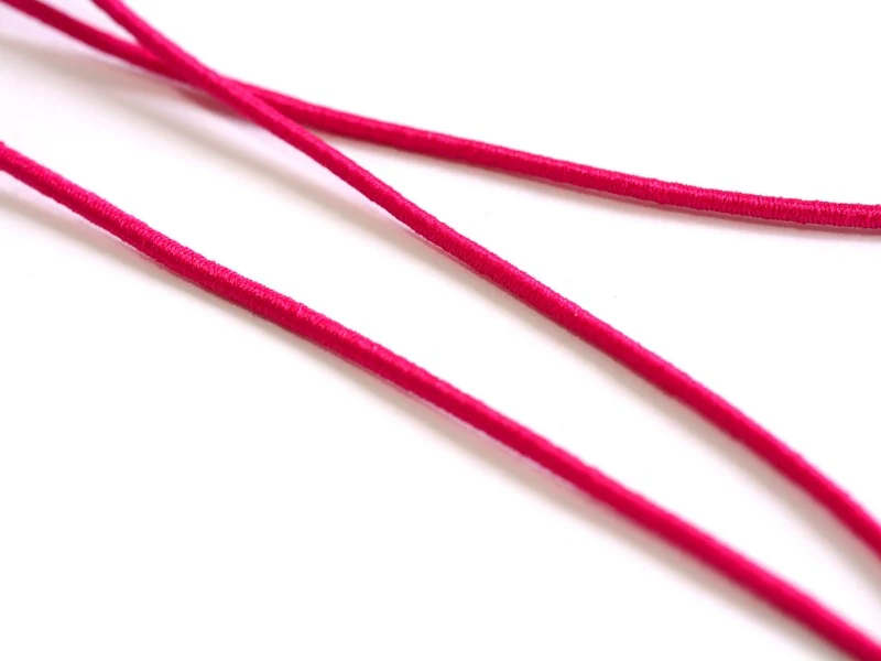 1 m de cordon élastique 1 mm - Rose fushia