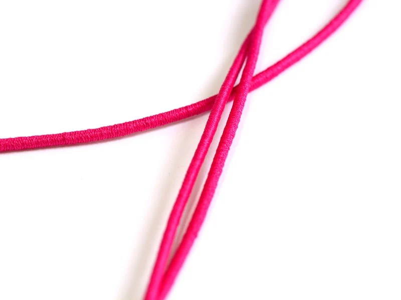 1 m de cordon élastique 1 mm - Rose fushia - Image 3