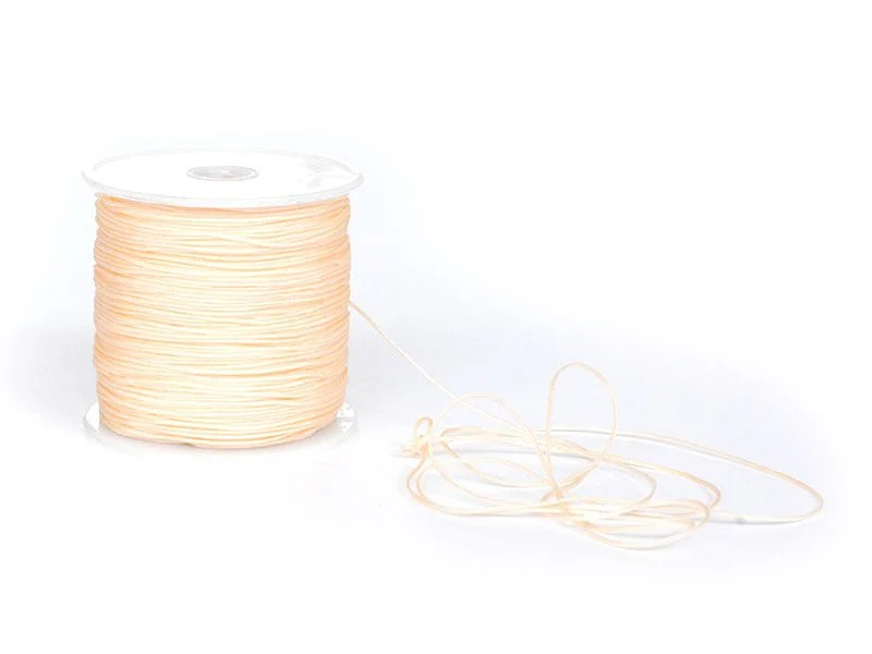 1 m de fil de jade / fil nylon tressé 1 mm - rose chair - Image 2