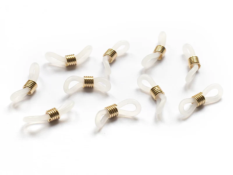 10 attaches pour lunette - embouts pour cordon à lunettes