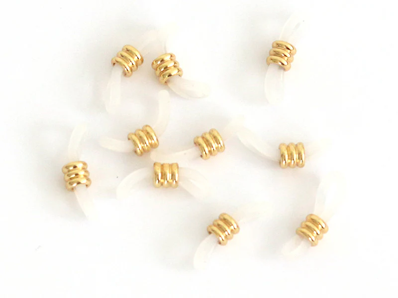 10 embouts deluxe pour cordon à lunettes - doré - Image 2