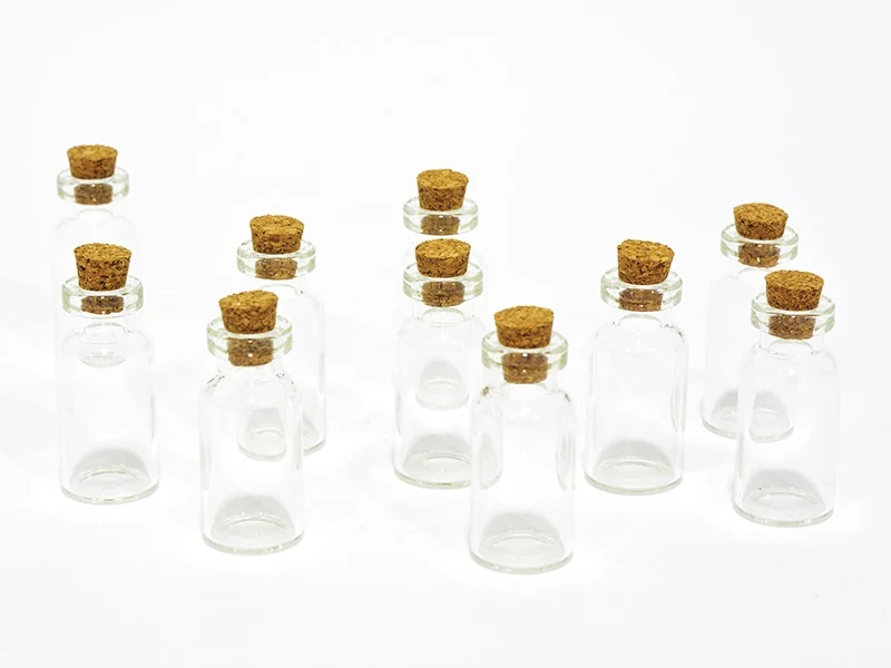 10 fioles en verre 4 cm - Image 3