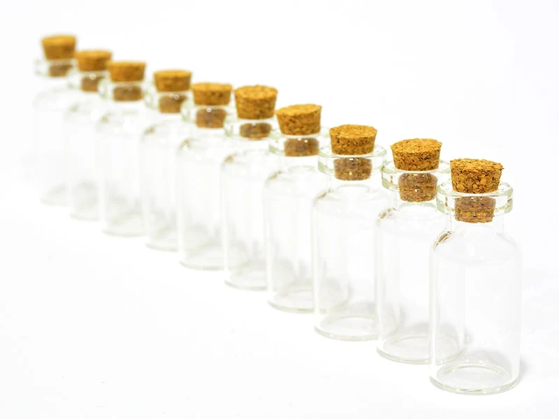 10 fioles en verre 4 cm - Image 4