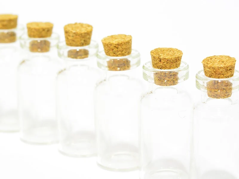 10 fioles en verre 4 cm - Image 5