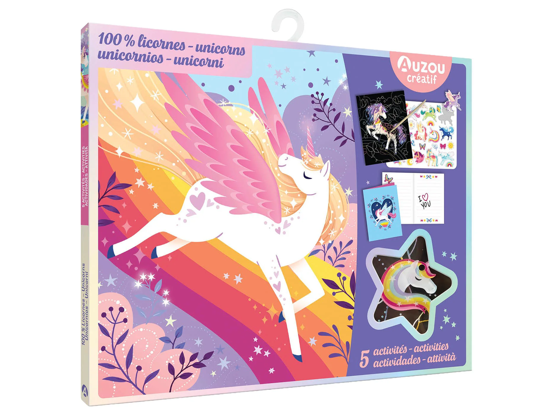 Activités 100% Licornes cartes à gratter - Auzou