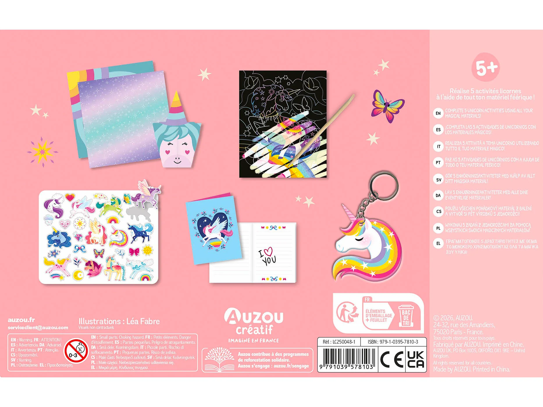 Activités 100% Licornes cartes à gratter - Auzou - Image 3