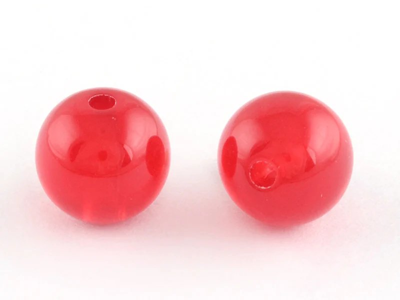 100 perles en plastique rondes 6 mm - multicolores - Image 3