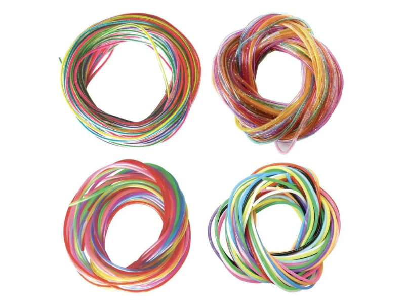 12 fils de scoubidous - Effet perlé nacré - Image 2