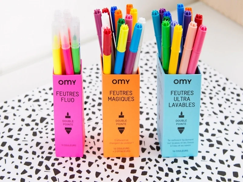 16 feutres ultra-lavables - pour coloriage - OMY - Image 3
