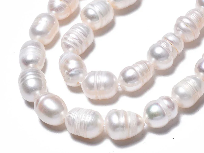 20 perles de culture forme grain de riz - 10 mm env - Image 5