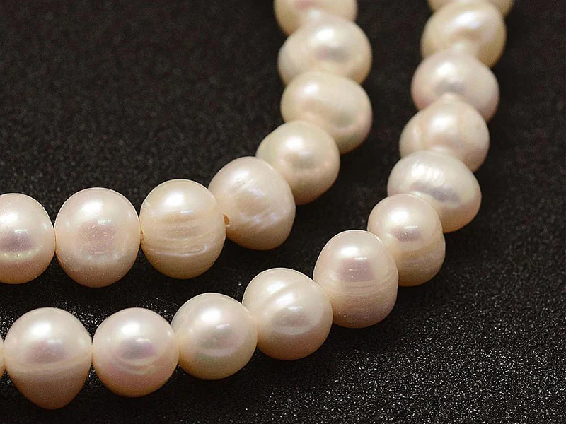 20 perles de culture - forme graine - 7 mm environ - Image 3