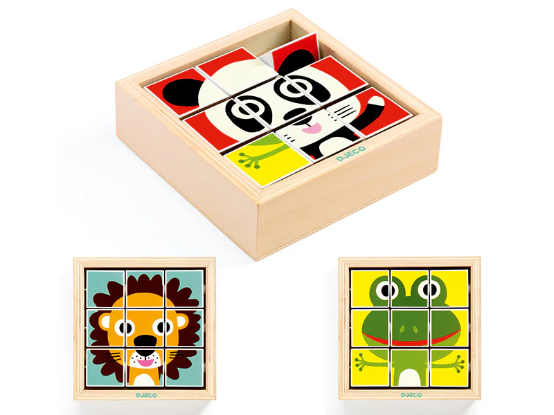 3 puzzles en bois - Tournanimo - 9 pièces - Image 3