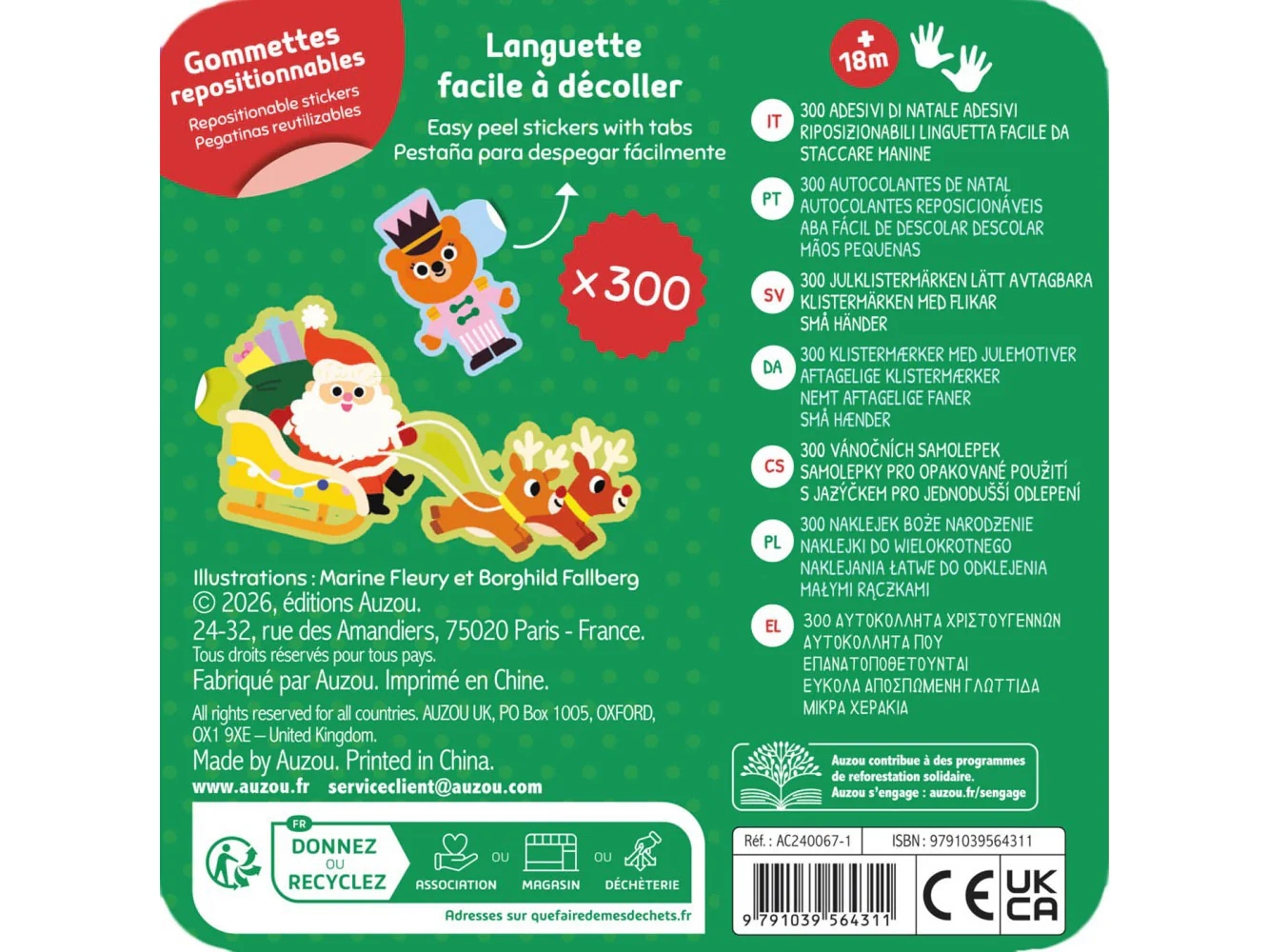 300 gommettes de Noël - Auzou - Image 4