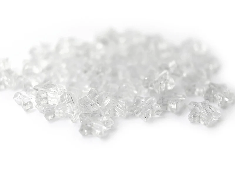 50 perles en plastique - étoiles transparentes à paillettes - 10 mm - Image 4