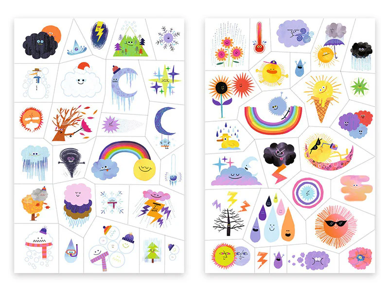50 tatouages - Emojis météo - Image 2
