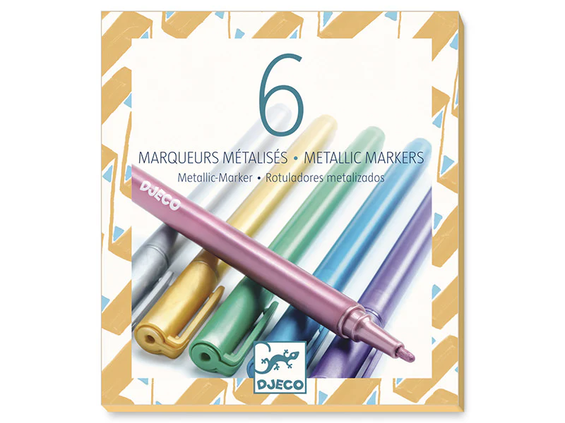 Lot de 6 marqueurs métallisés