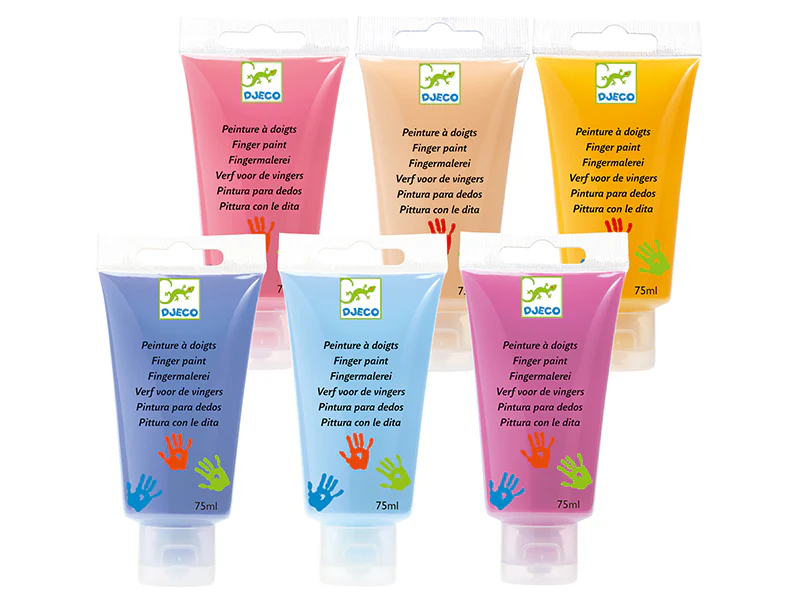 6 tubes de peinture à doigts Sweet