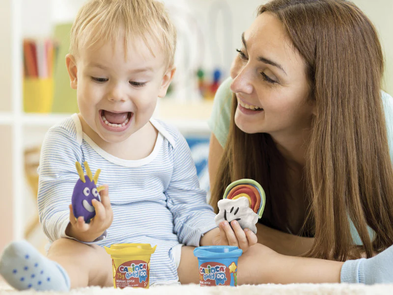 8 pots de pâte à modeler pour bébés et enfants - babydo - Image 2