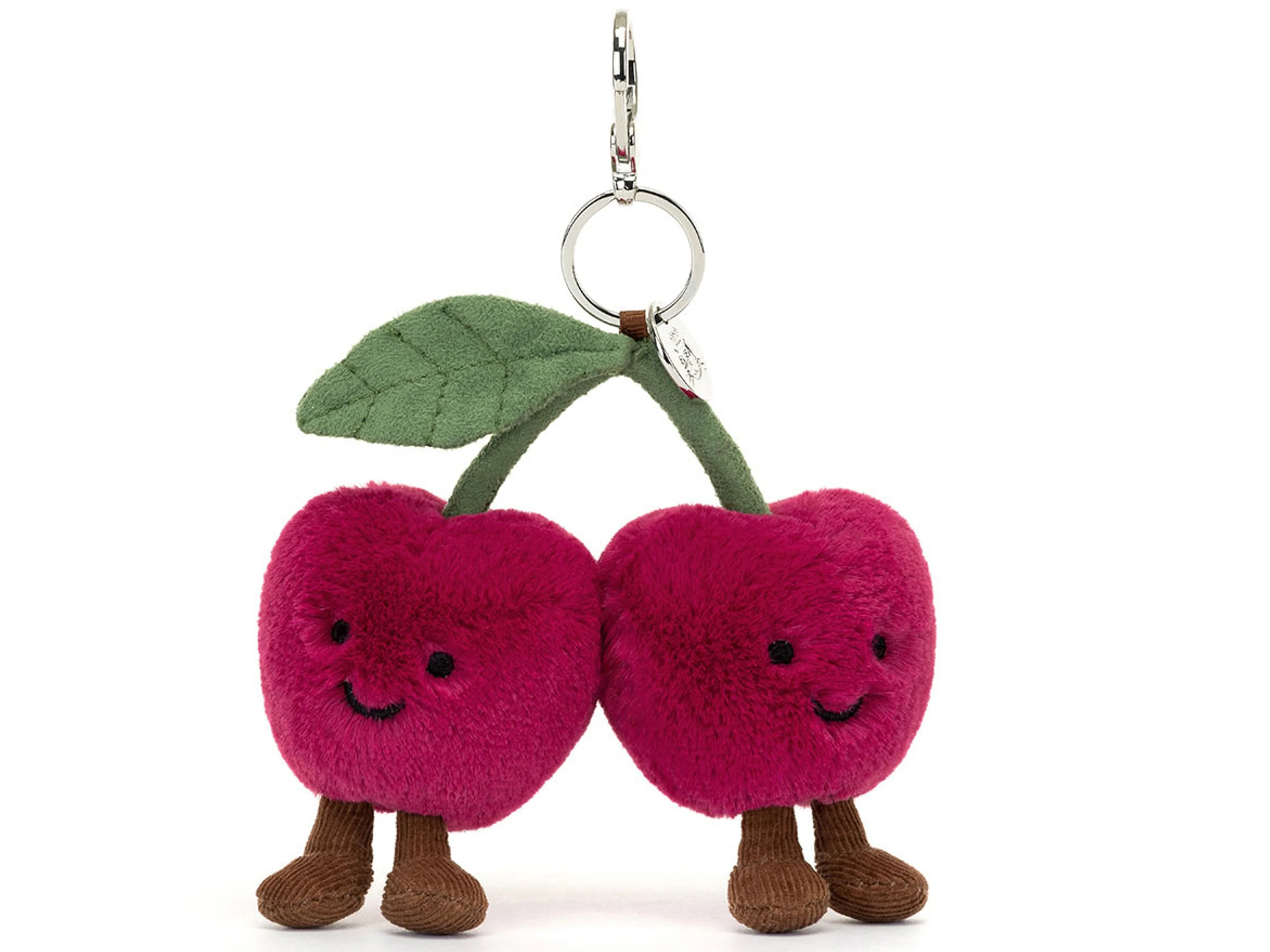 Peluche Amuseables Porte-clés cerises - Cherries Bag Charm - Jellycat - Image 4