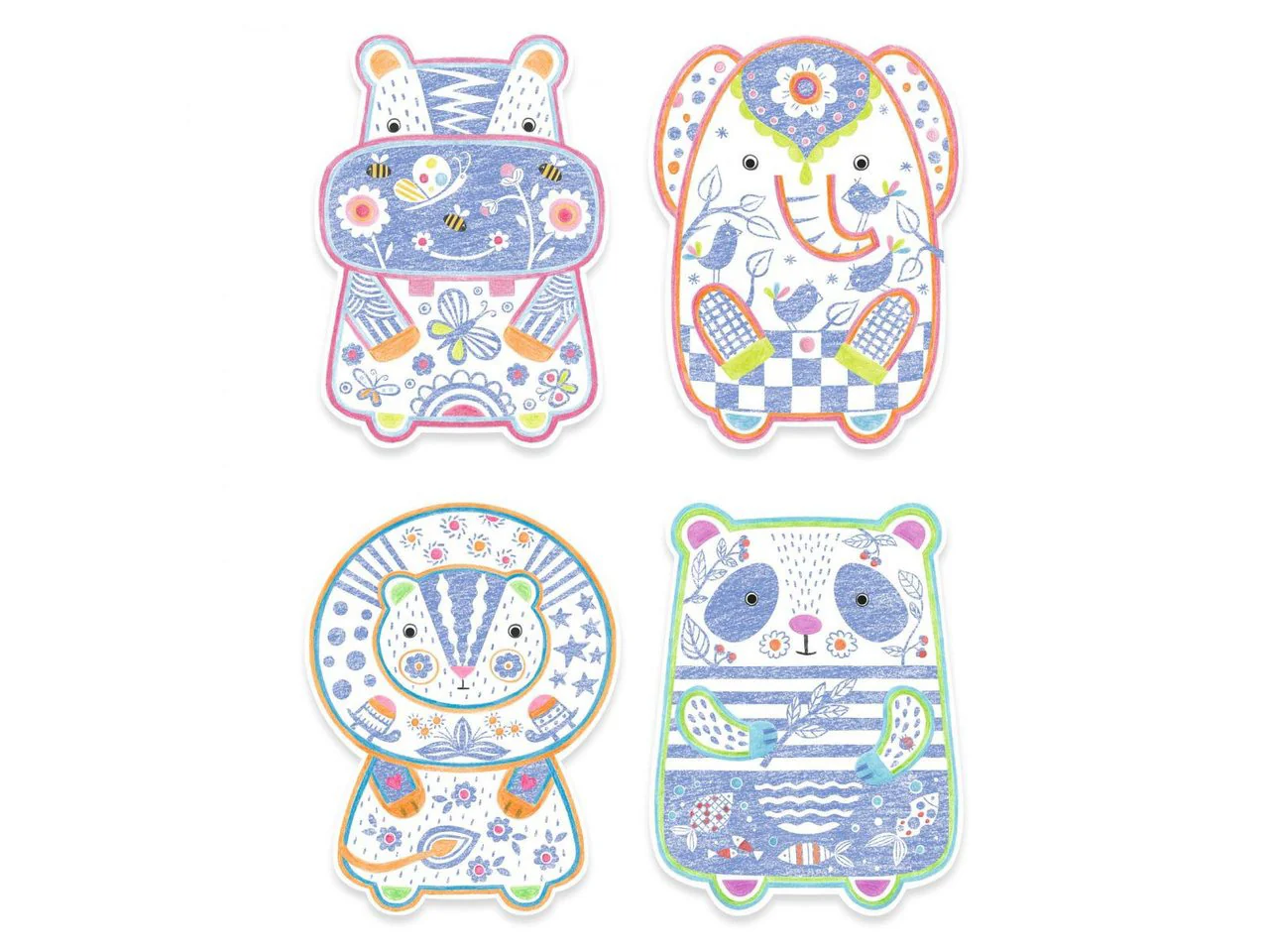 Coloriages à révéler - Animaux sauvages - Djeco - Image 2