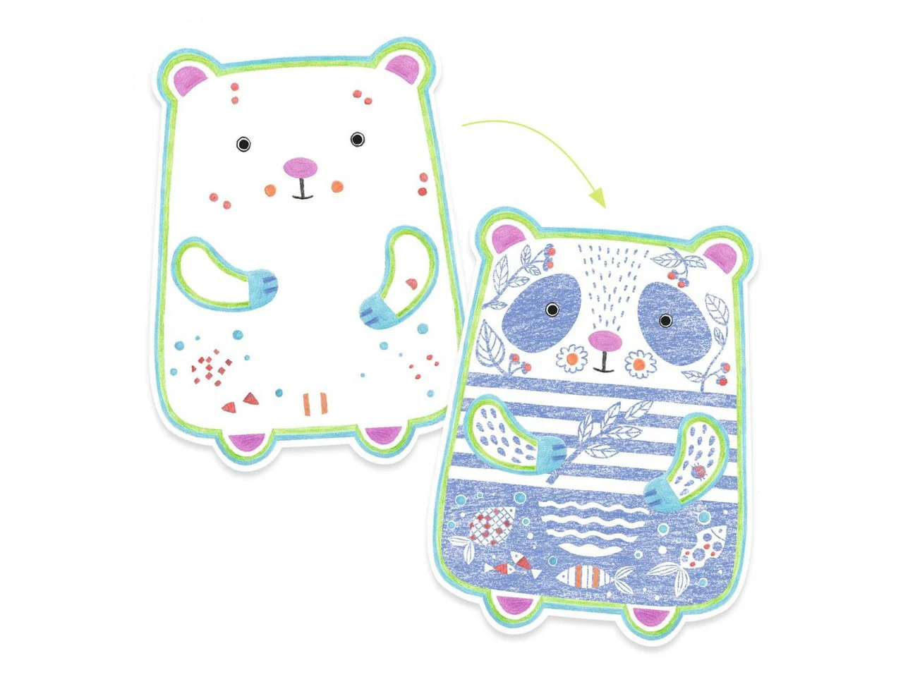 Coloriages à révéler - Animaux sauvages - Djeco - Image 3