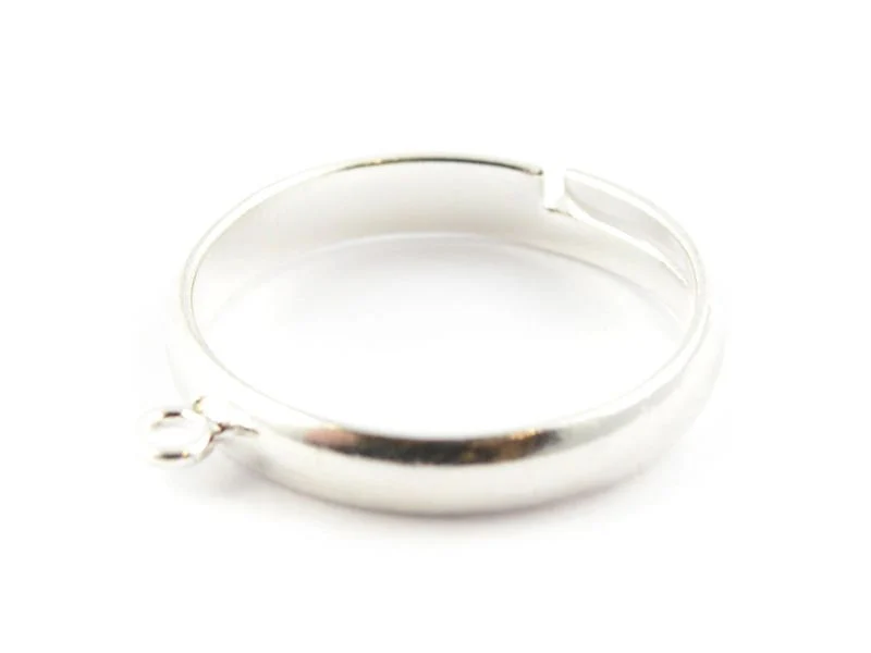 Bague avec anneau - couleur argenté clair