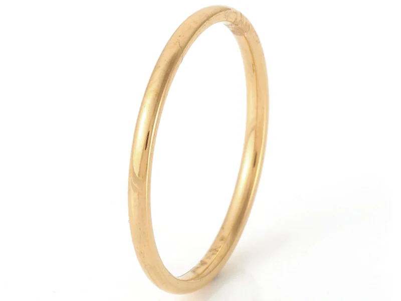 Bague fine - Doré à l'or fin 18K - Image 2