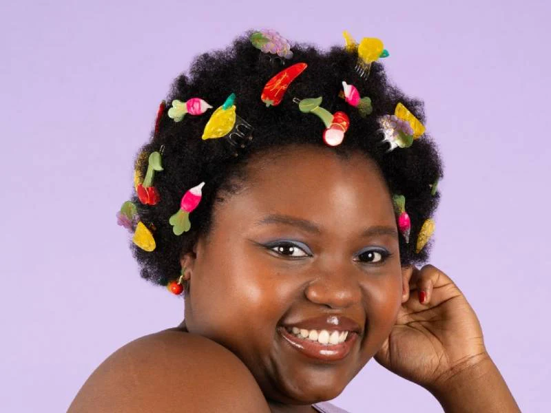 Barrette cheveux - Citron - Image 3