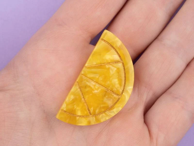 Barrette cheveux - Citron - Image 4