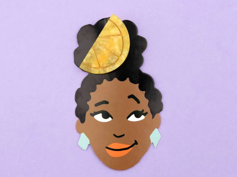 Barrette cheveux - Citron - Image 5