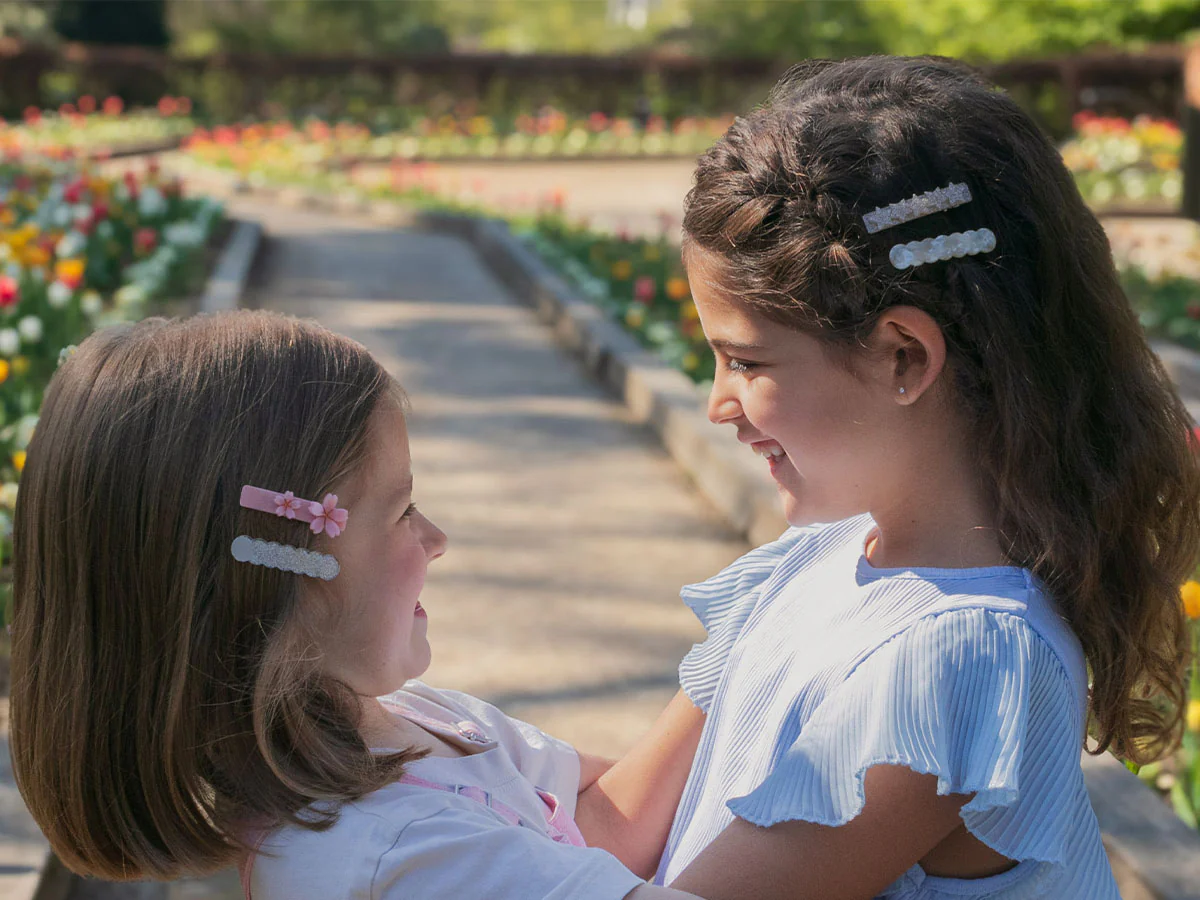 Barrette cheveux - Coeur Fuchsia - Image 3