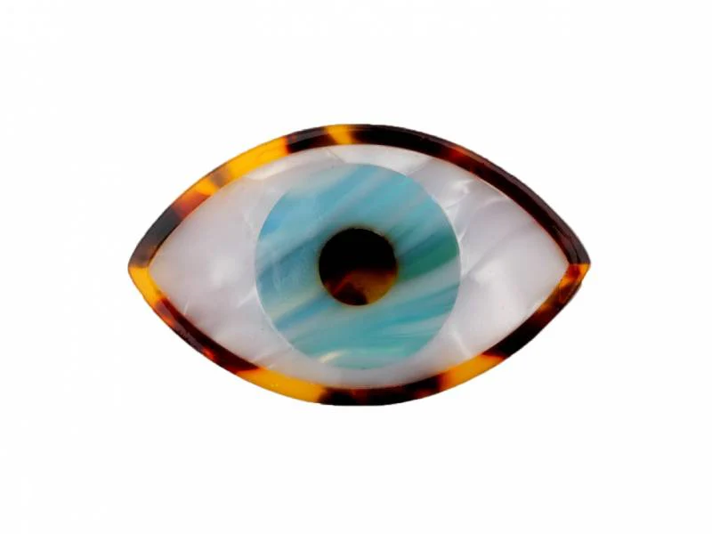 Barrette cheveux - Oeil bleu