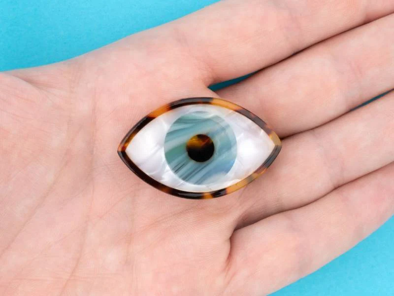 Barrette cheveux - Oeil bleu - Image 2