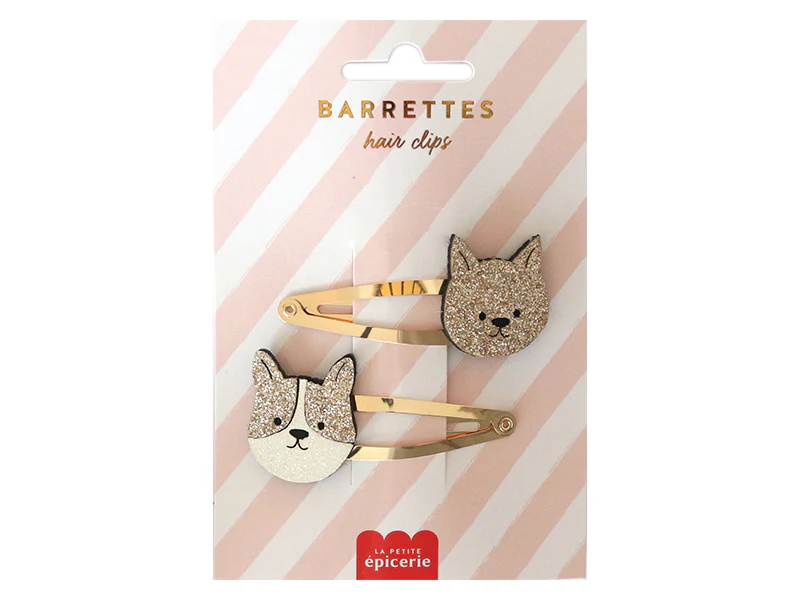 Barrettes cheveux - Chien et chat