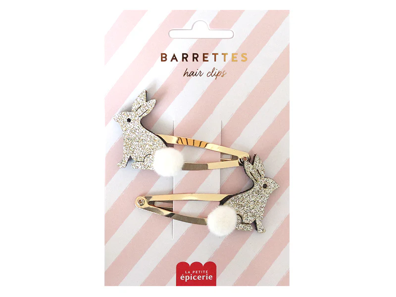 Barrettes cheveux - Lapins