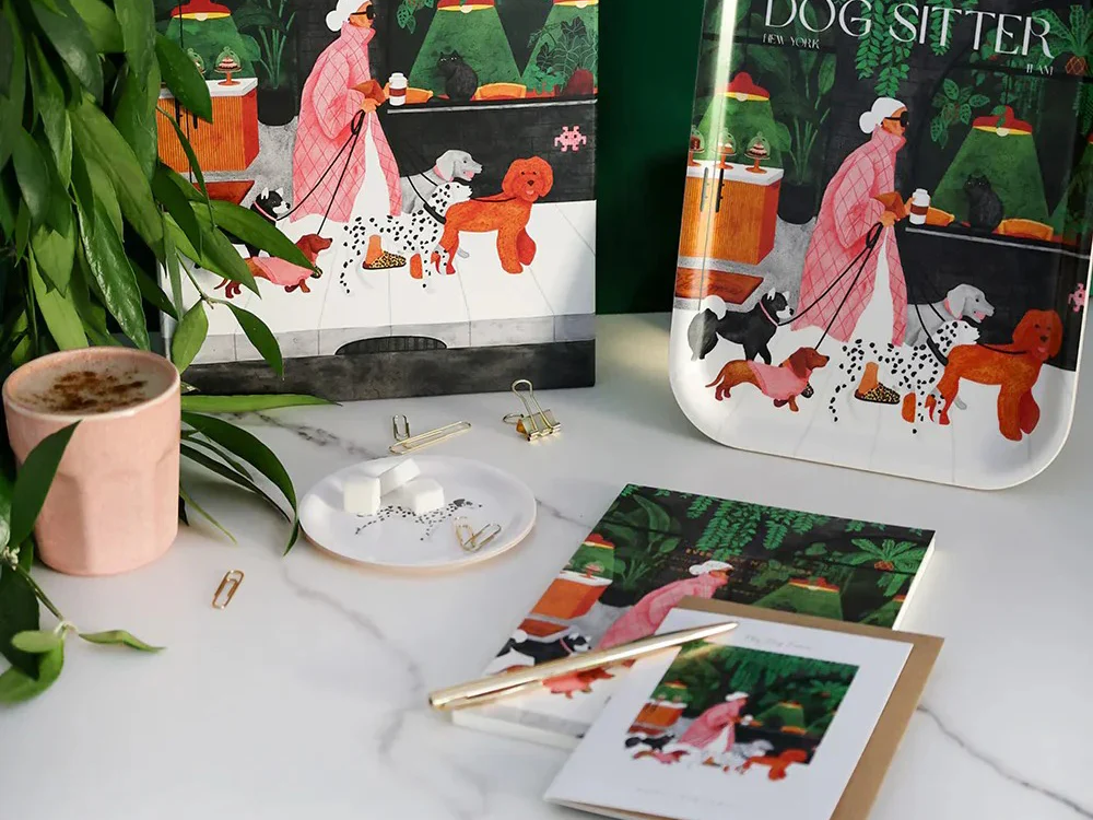 Carte d'anniversaire aquarelle & dorure - Birthday dog lovers - ATWS - Image 4