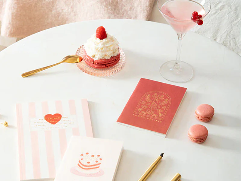 Bloc-notes Coeur Pink Strips - ATWS - Image 2