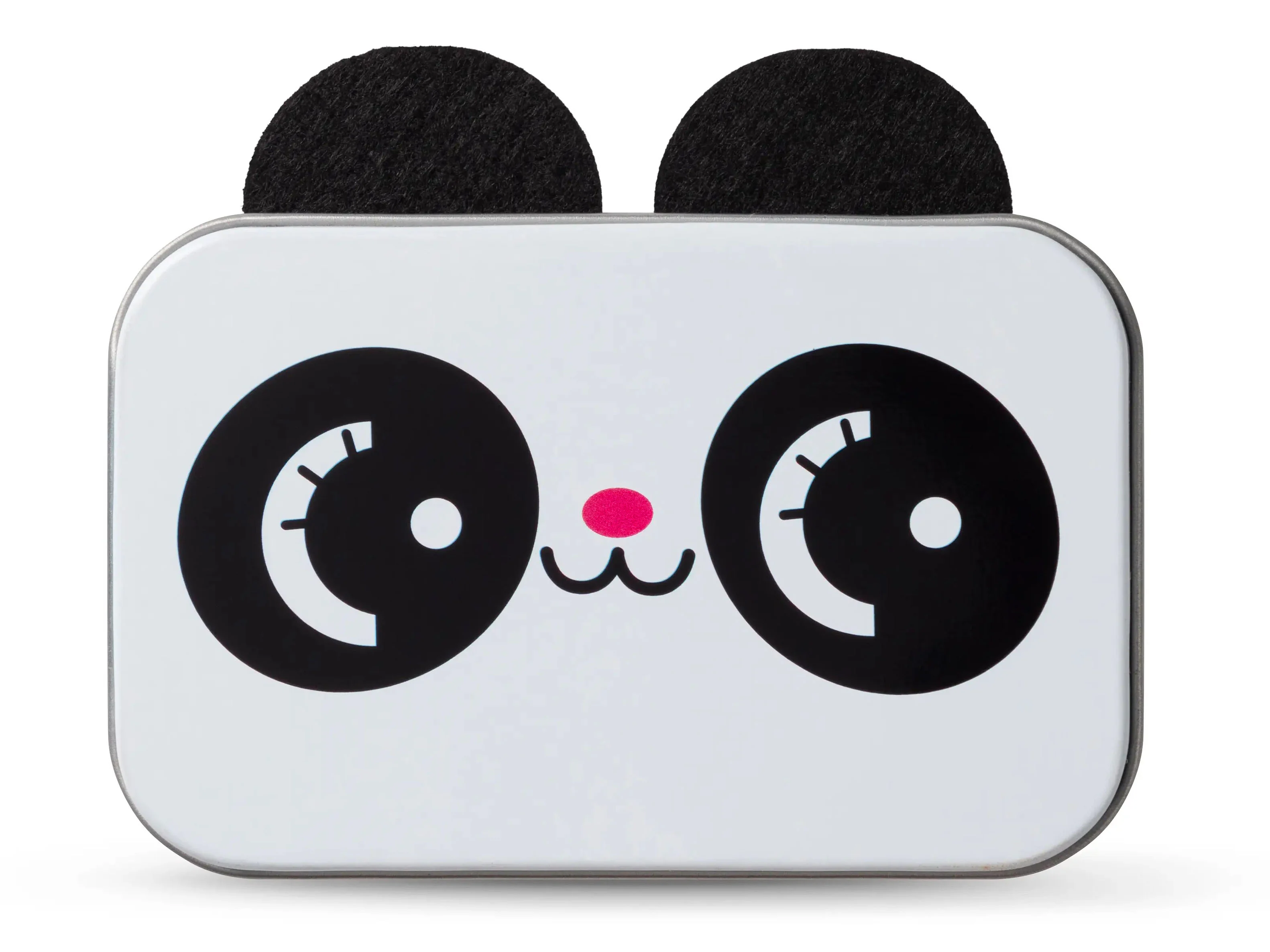 Boîte à souvenirs en métal et feutrine - Panda