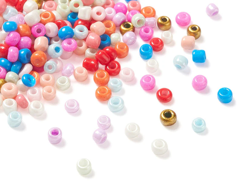 Boite de 12 couleurs estivales de perles de rocailles rondes - 2mm - 3000 pcs environ - Image 5