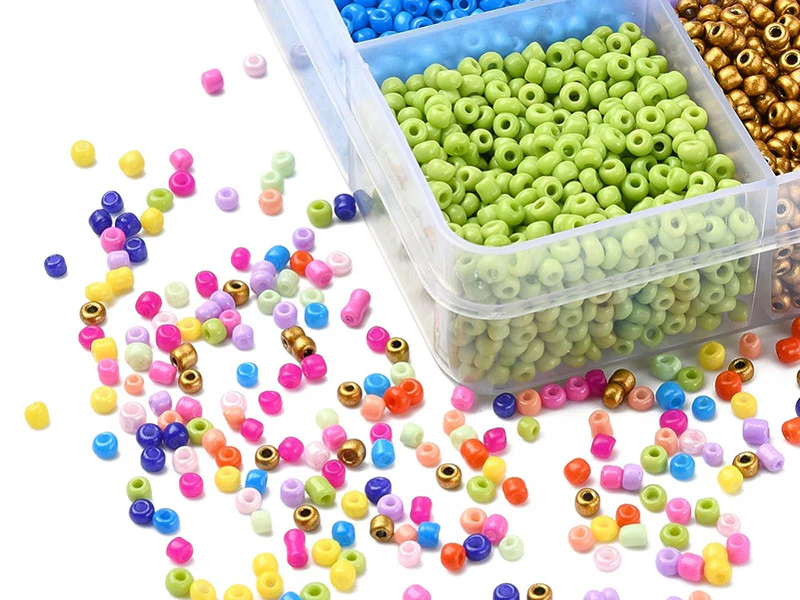 Boite de 12 couleurs pop de perles de rocailles rondes 12/0 - 2 mm - 15000 pcs - Image 2