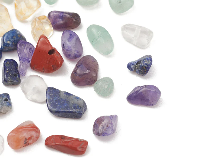 Boîte de 7 styles de perles précieuses naturelles - Image 3