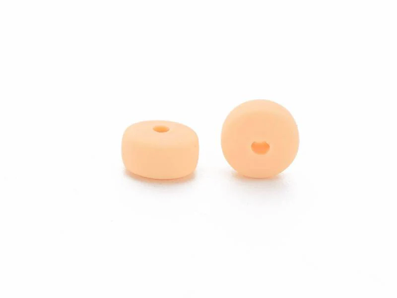 Boite de perles heishi épaisses 6 mm - Pêche - Image 3