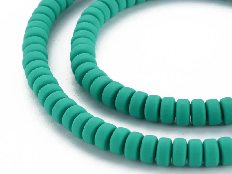 Boite de perles heishi épaisses 6 mm - Vert bouteille - Image 5