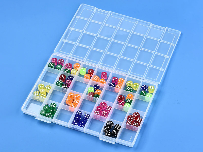 Boite de rangement pour perles - 28 compartiments - 28 x 19 cm - Image 3