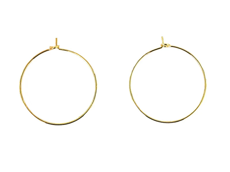 Paire de boucles d'oreilles créoles 25 mm - Doré