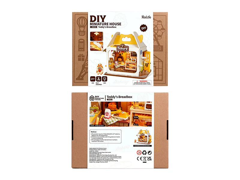 Boutique miniature Teddy's Breadbox DIY - Rolife - Image 4