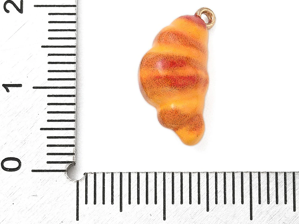 Breloque croissant émaillée - doré - Image 3