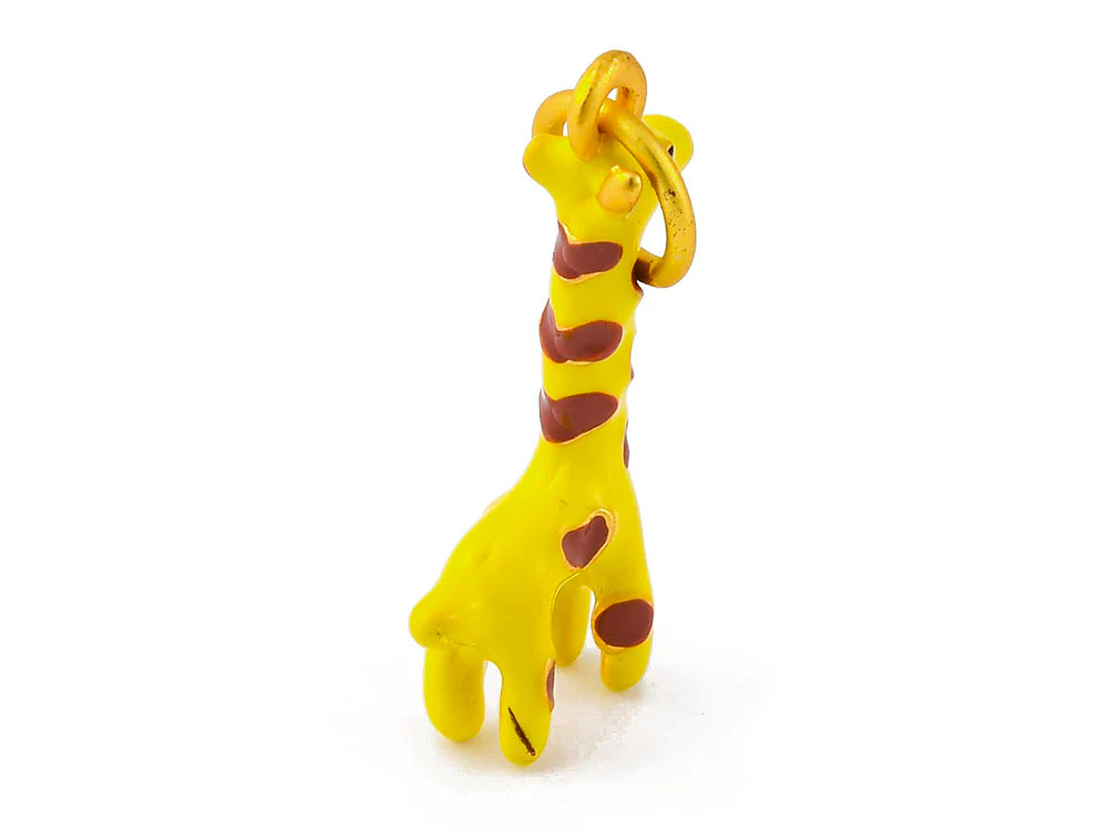Breloque girafe émail - doré - Image 4