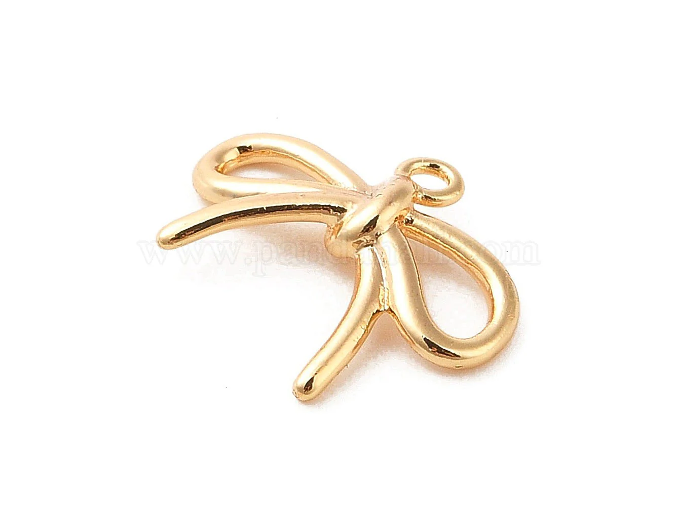 Breloque Joli Noeud doré - Laiton doré à l'or fin 18K - Image 2