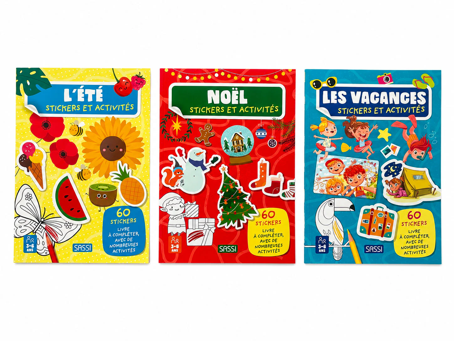 Cahier de 60 Stickers et activités - Les vacances - Image 2